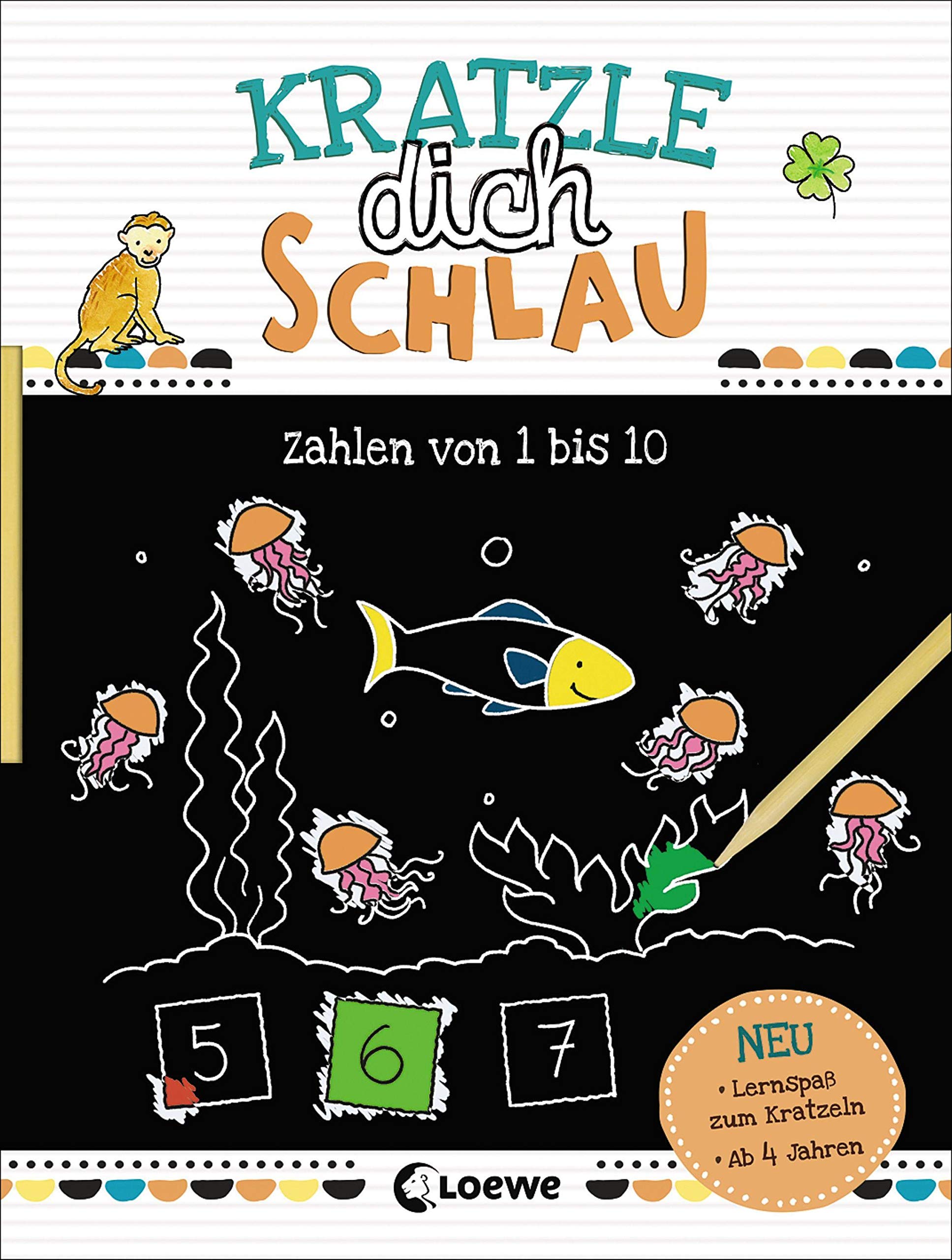 Kratzle dich schlau - Zahlen von 1 bis 10: Lernspiele für Kinder ab 4 Jahre