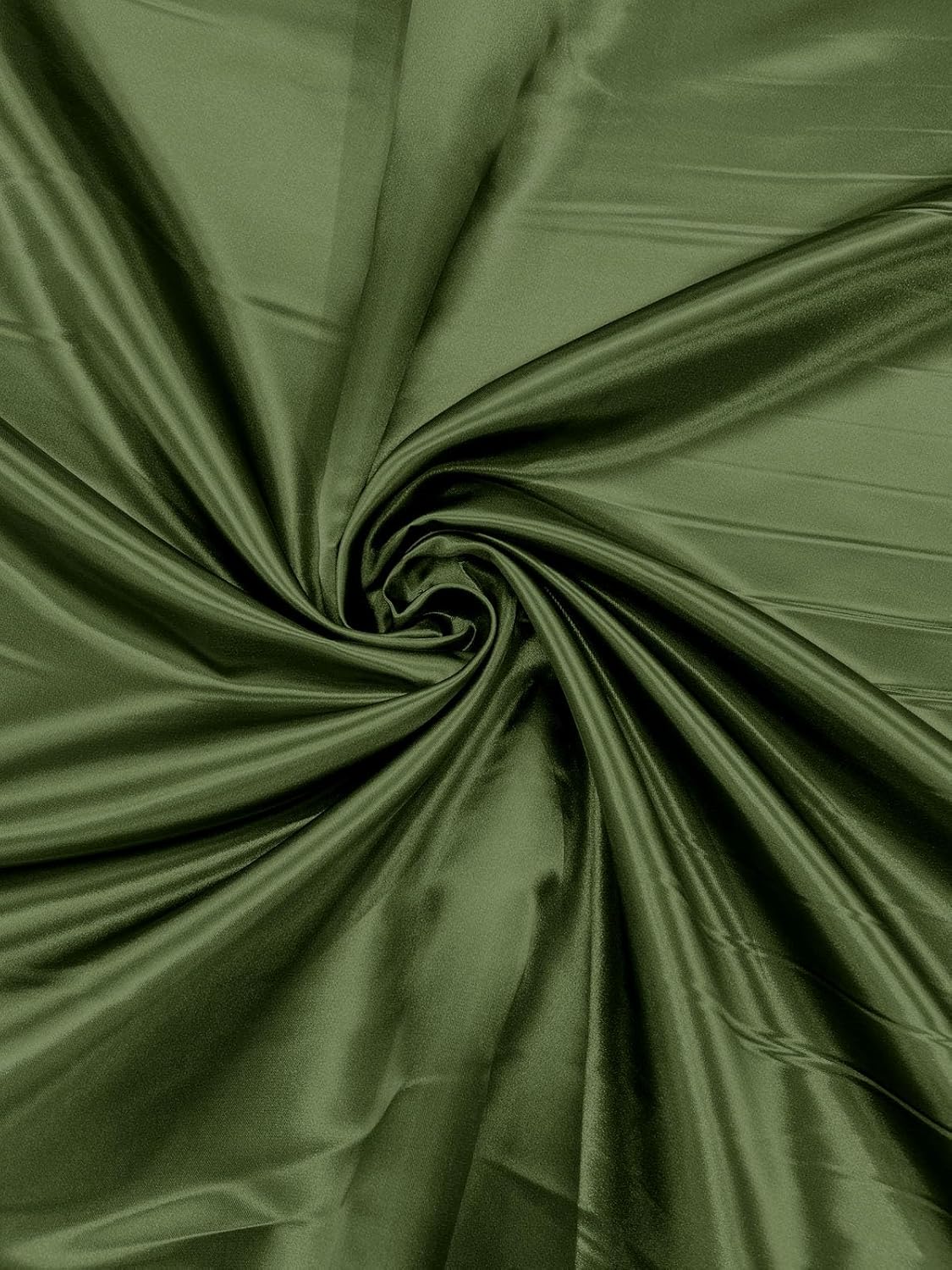 New Creations Fabric & Foam Inc, 60" Wide 100% Polyester Heavy Bridal Satin Fabric (Charcoal 1139, 5 Yards)