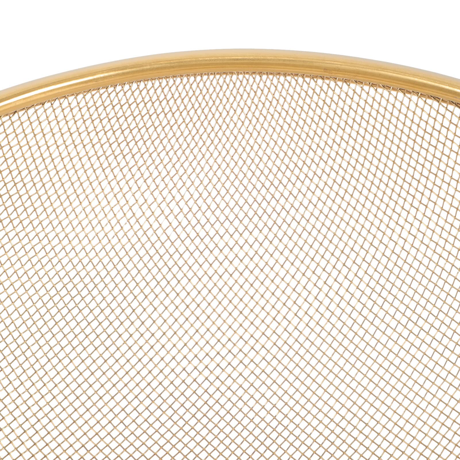 Colino a Rete in Acciaio Inossidabile Color Oro da 20 cm con Ganci per Appendere Riso, Pasta, Verdure e Frutta