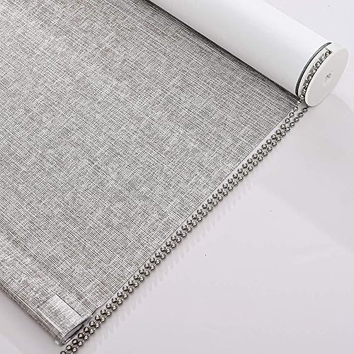 Miniatura 6 de Persilux Persianas de rodillo con 100% bloqueo de luz con patrón estampado de jacquard a rayas