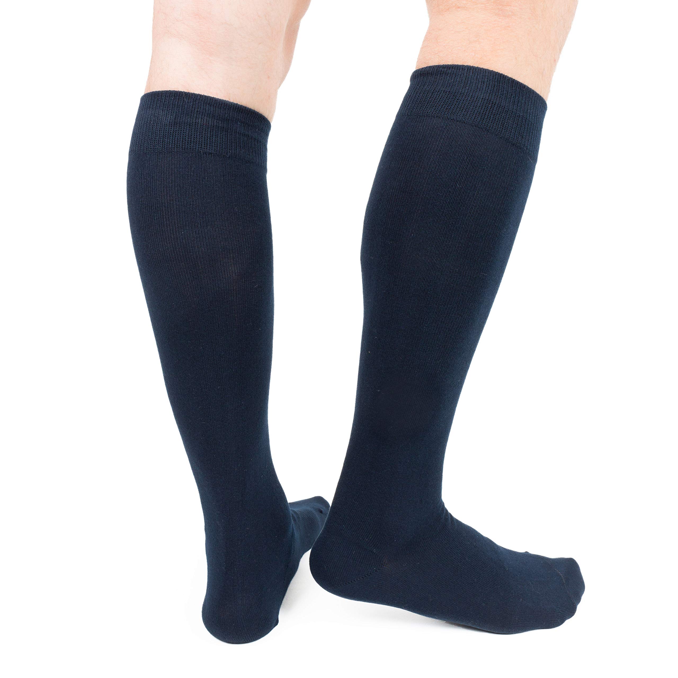 Ciocca Calcetines de hombre largos, cálidos de algodón retorto resistente - 6 pares - Dos tallas