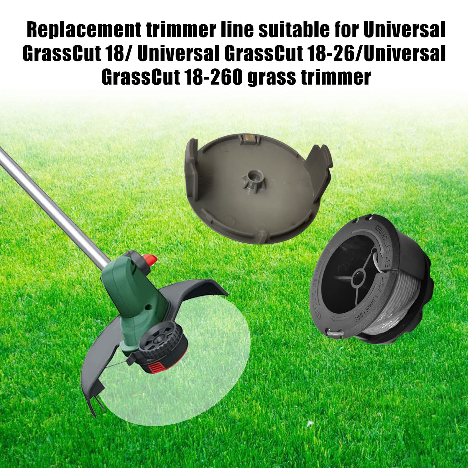 Cappucci Per Bobina Tagliaerba Bosch - 3 Pezzi, Compatibili Con Universal GrassCut 18v-26/260 - Foto 11