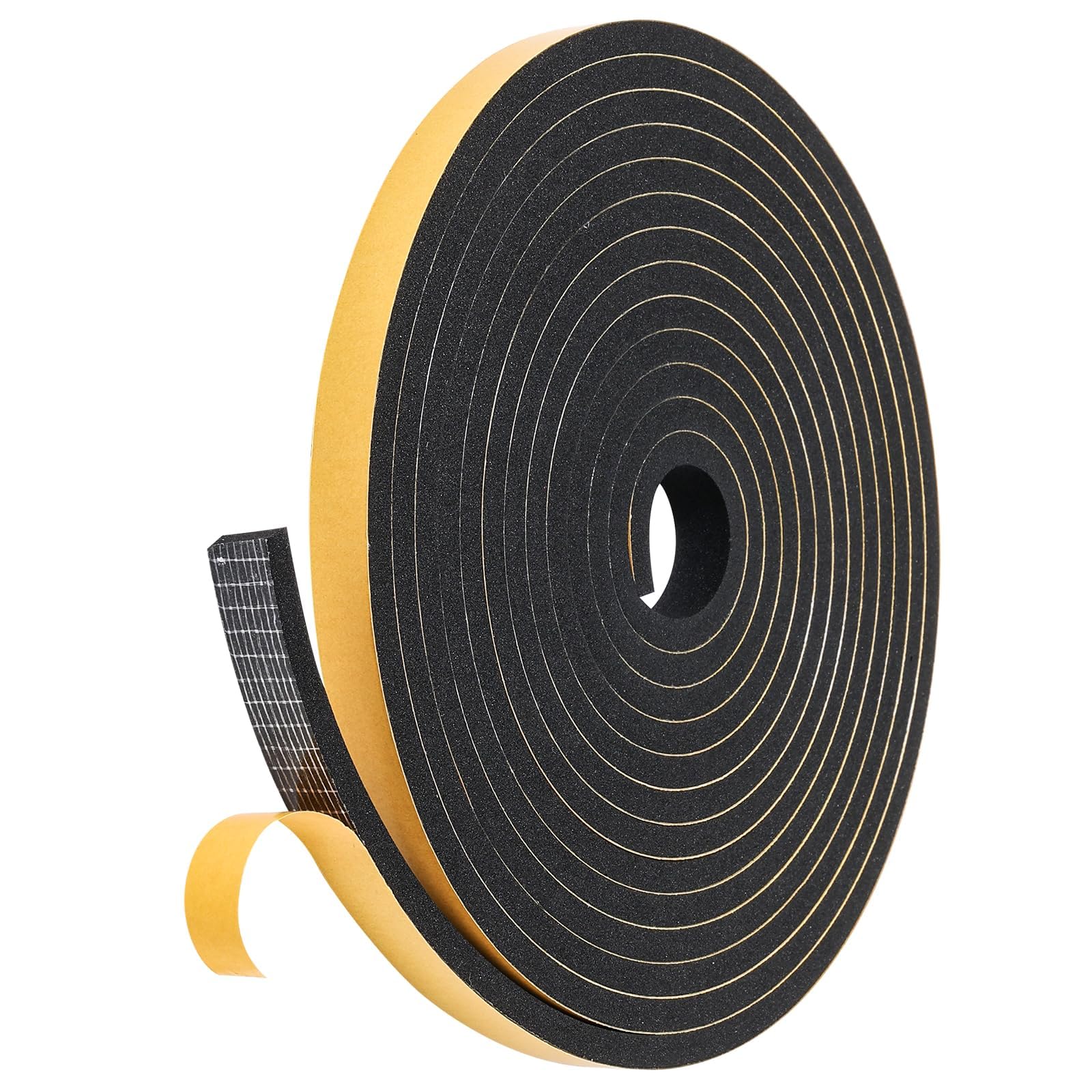 Frogetu 1 Piezas Burlete Puerta Entrada 7mm×2mm-5m,Tira de Sellado Junta Autoadhesiva para Ventanas,Cinta Selladora Espuma,Cinta de Sellado Autoadhesiva,para Anti Frío,Aislante