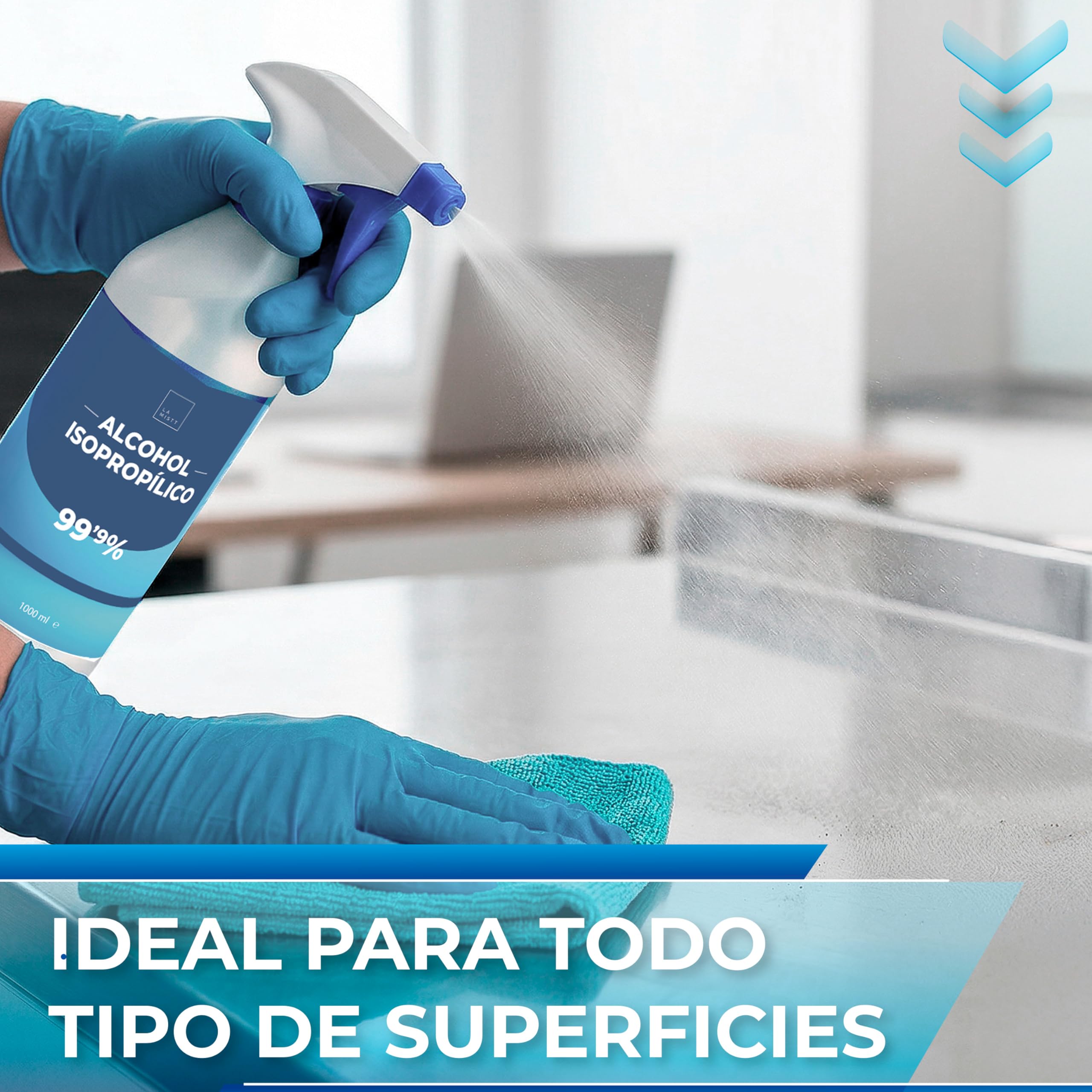Alcohol Isopropílico 99,9% Puro 5L | Isopropanol | Limpieza de Componentes Electrónicos, Limpia Contactos, Objetivos, Superficies | Isopropyl Alcohol
