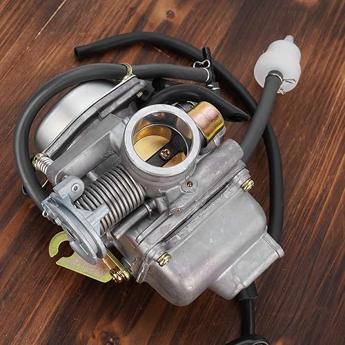 Miniatura 3 de GY6 Carburador de 0.945 in con filtro de combustible y línea de combustible para ciclomotores de 4 tiempos GY6 200cc ATV Go Karts Scooter