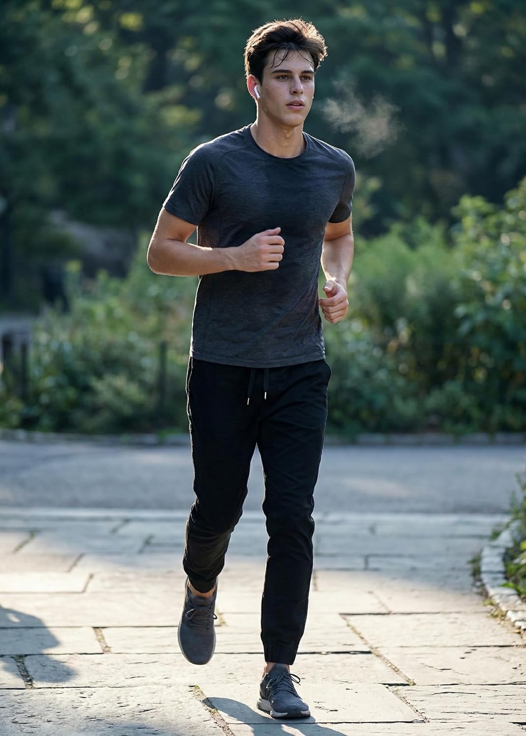 ITALYMORN Khaki Chino Joggers for Men Twill Stretch Casual Pants with Pockets - Image 3