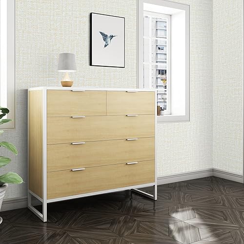 Miniatura 6 de Papel tapiz autoadhesivo de tela de hierba beige, 15.7 x 300 pulgadas, papel tapiz autoadhesivo para despegar y pegar, fácil de pegar, papel de