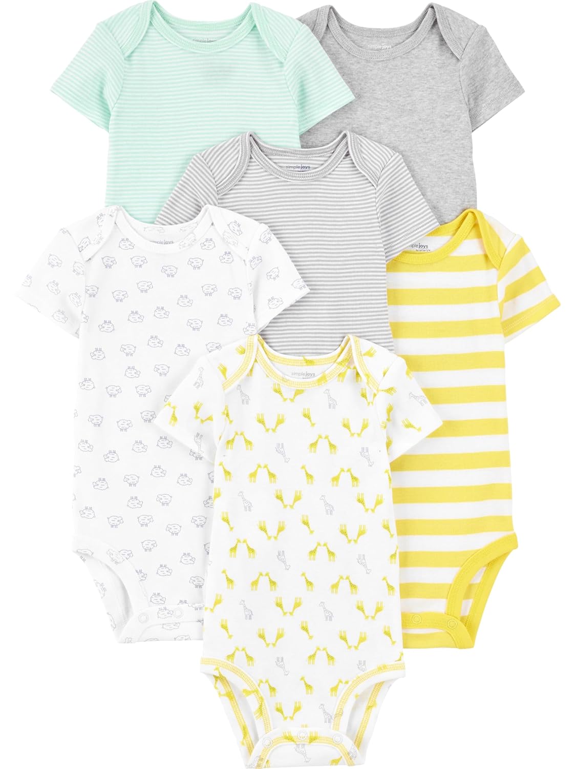 Simple Joys by Carters Unisex Babies Short-Sleeve Bodysuit