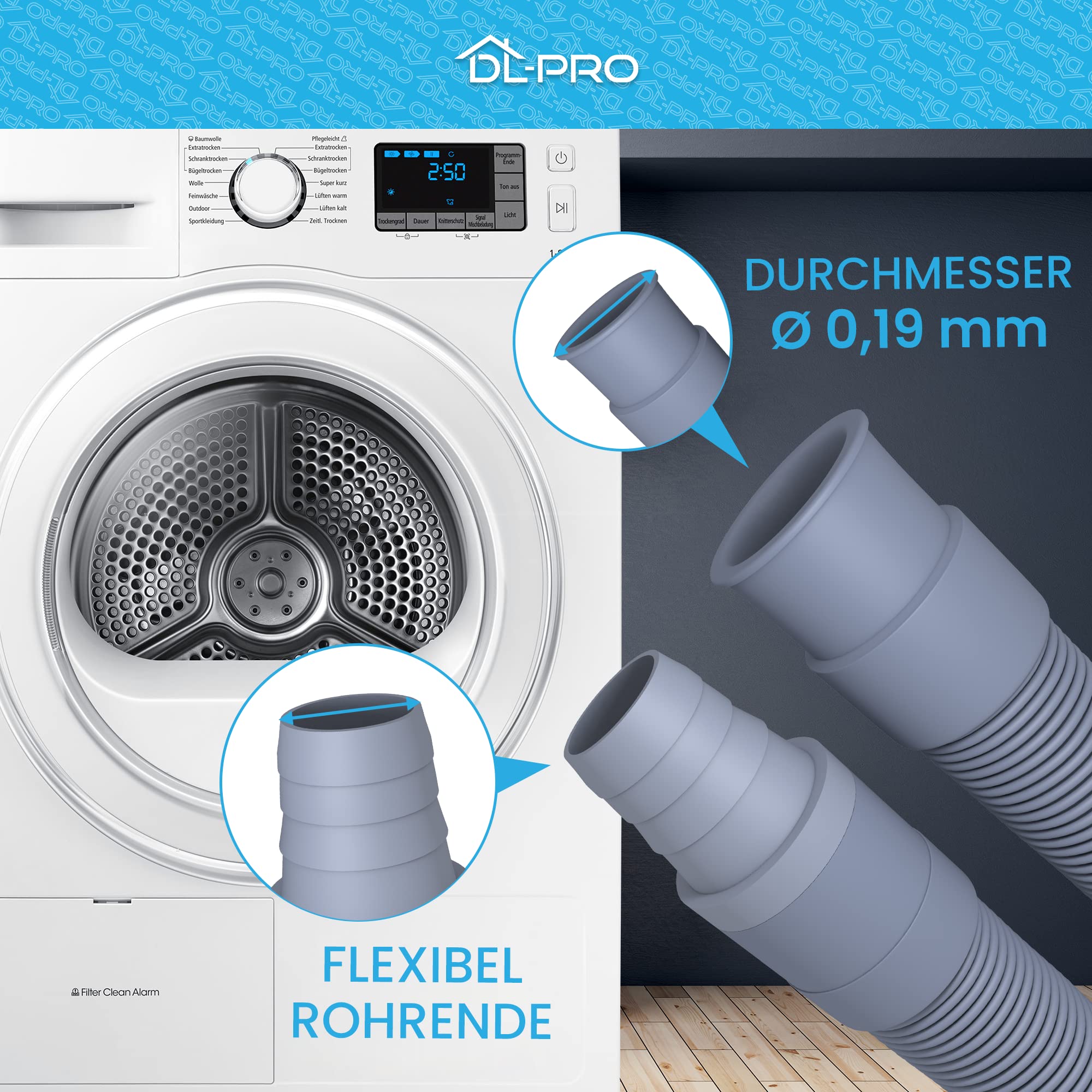 Adattatore Universale Per Tubo Di Scarico DL-pro – Da 21mm A 19mm, Per Lavatrice E Lavastoviglie