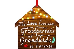 WaaHome Grandparents and Grandkids Love Christmas Ornaments