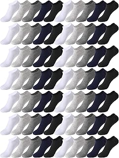 125 Pairs Men Ankle Socks No Show Socks Thin Low Cut Ankle Socks, Low Cut Sports Tab Socks Breathable Casual Socks Thin Athletic Short Sock Bulk for Men