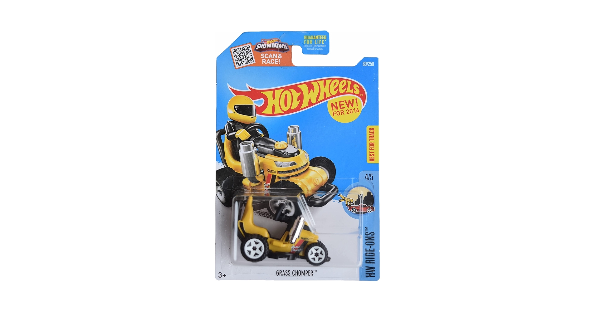 Amazon.com: Hot Wheels Grass Chomper - Ride Ons 4/5 Yellow