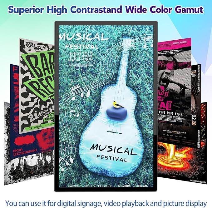 Monitor Táctil Industrial de 32 Pulgadas, Full HD, Pantalla LED miniatura 6