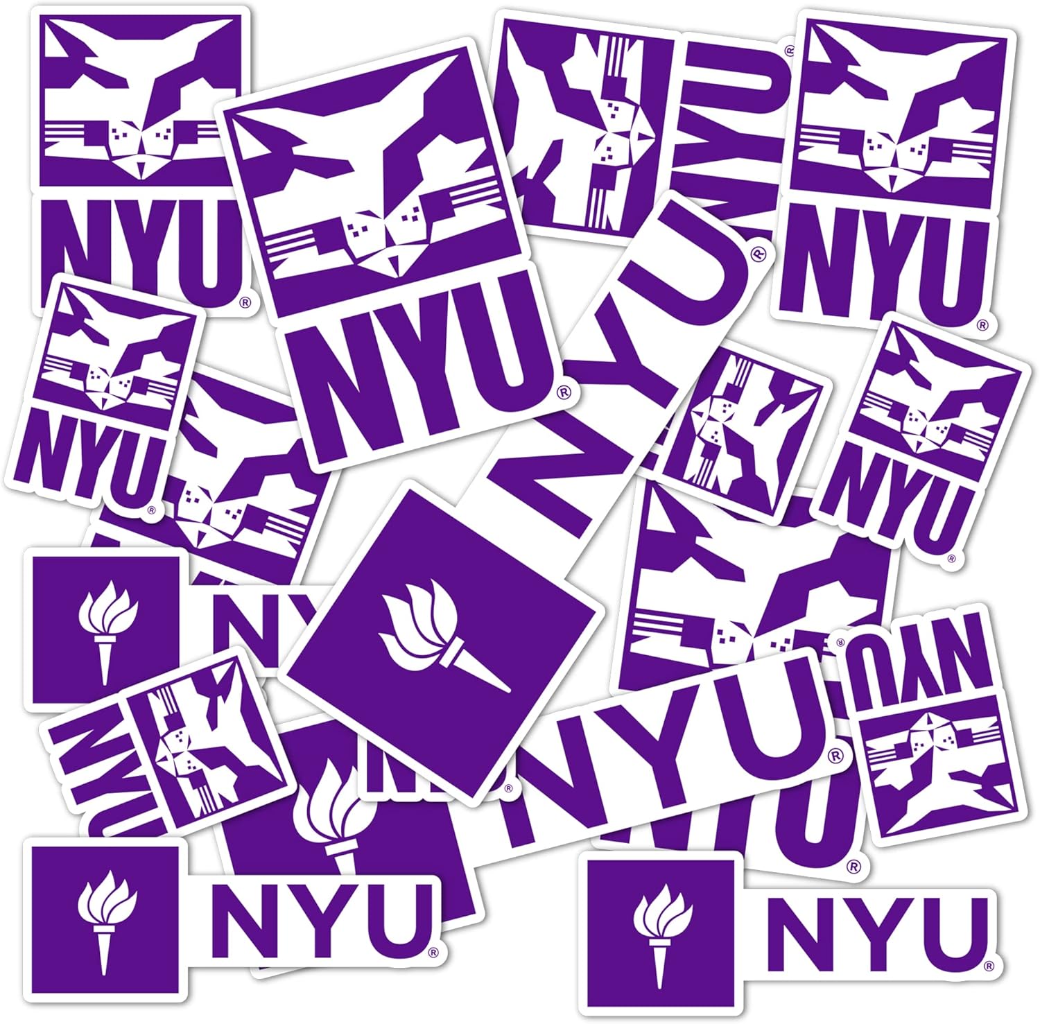Desert Cactus New York University Sticker Violets Vinyl Decals Laptop Water Bottle Car Scrapbook 13.43x10.94 Sheet T1 (Type 1-1)
