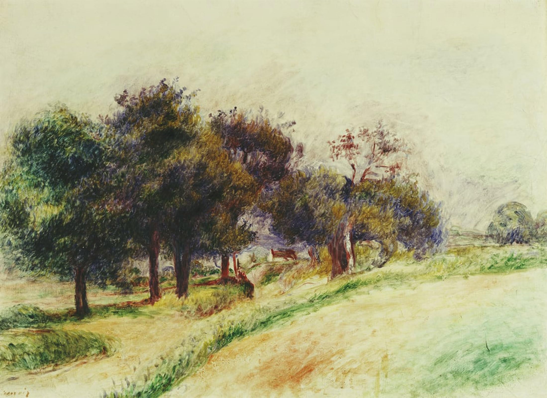 Peinture Renoir paysage impression haut de gamme sur toile de maître 60x90cm pour hôtel - 5