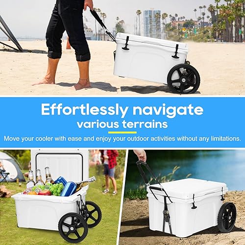 Miniatura 3 de Kit de ruedas enfriadoras mejoradas, kit universal de carrito enfriador para refrigeradores de alta resistencia, refrigeradores de 15.5 a 17.5