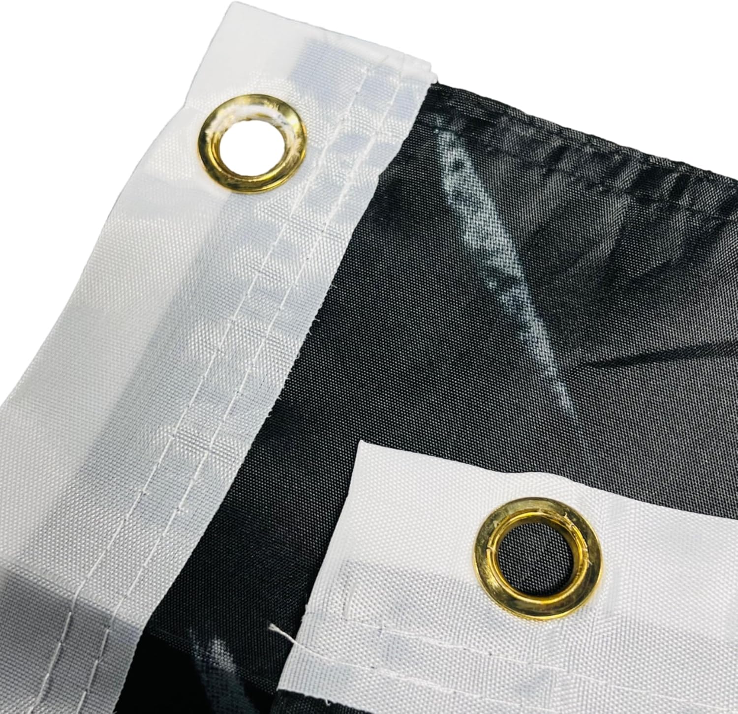 New! Double Stitched Police Support Blue Line Skull 3X5 Flag