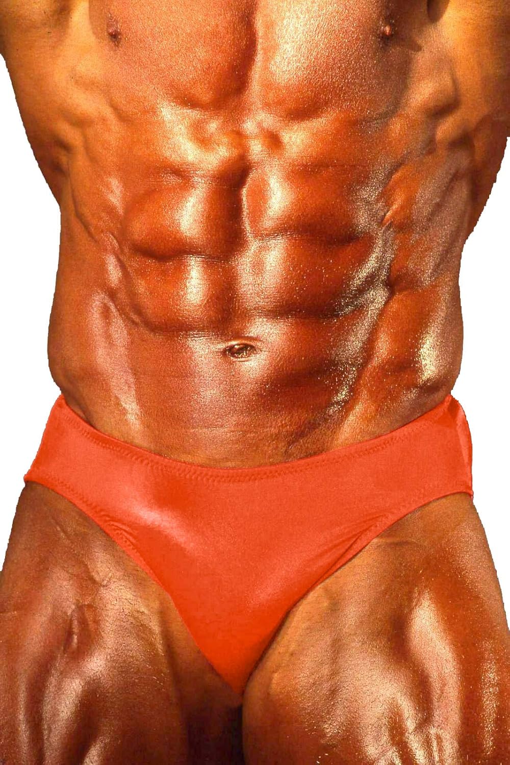 Men's Classic Posing Trunks Swim Briefs - Black, Size XS-XL, Low Rise, Sleeveless
