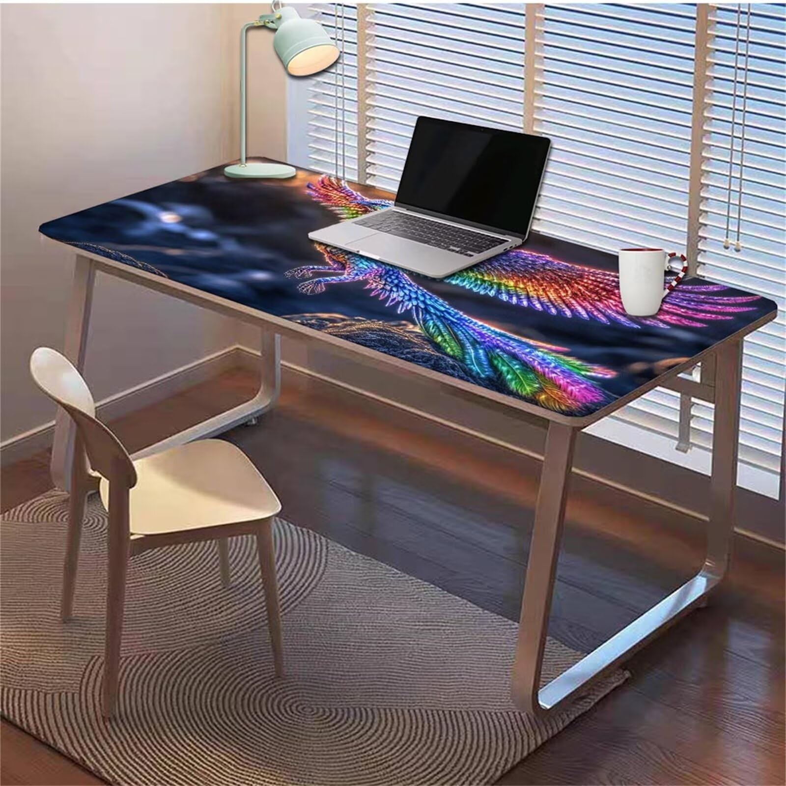 Gamingowa podkładka pod mysz 1200 x 600 x 3 mm, XXL, wodoszczelna, odporna na ścieranie, z przyszytymi krawędziami, czarna, podkładka na biurko, poprawia prędkość i precyzję pod laptopa, komputera