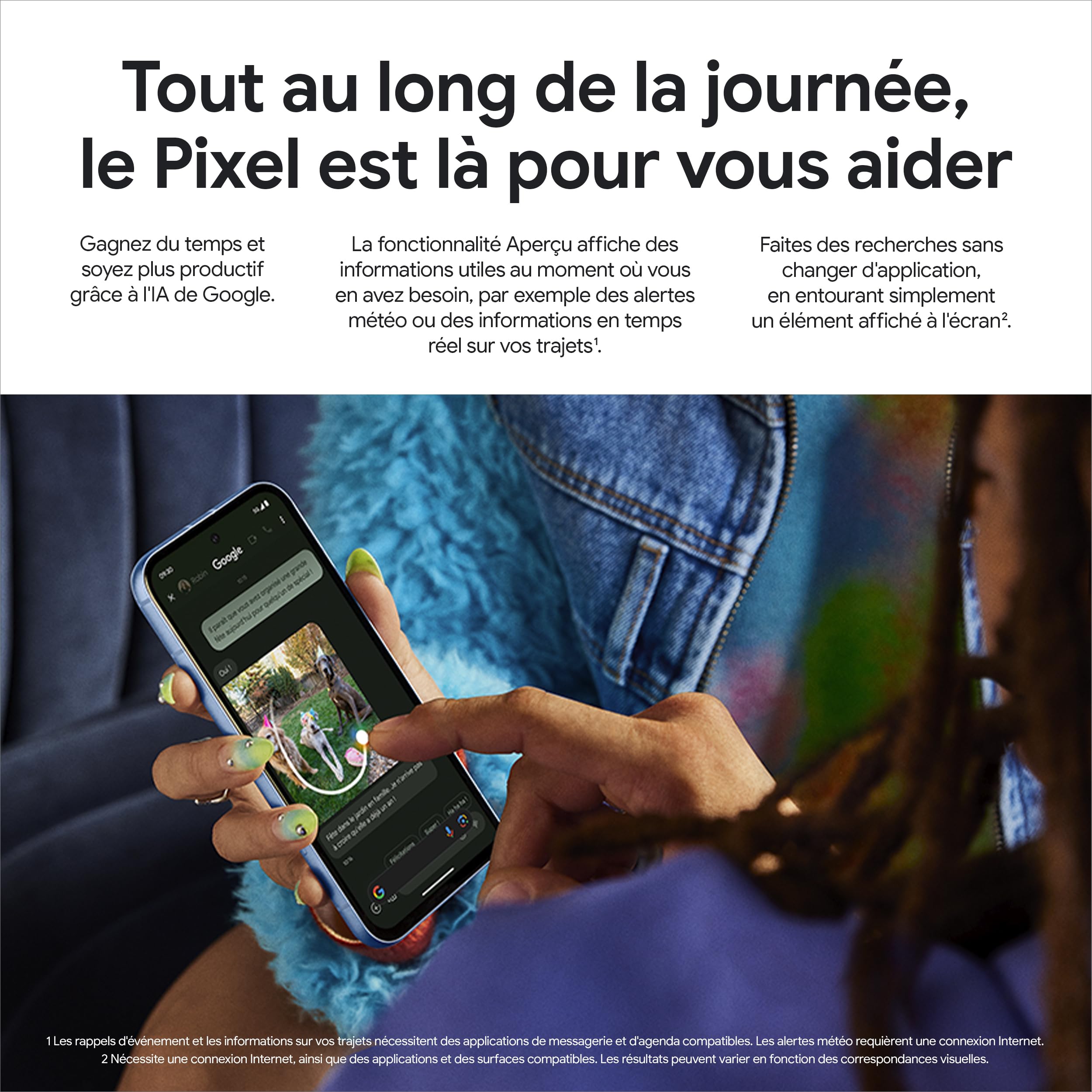 Google Pixel 8a Smartphone Android Déverrouillé Obsidian 128 Go Reconditionné