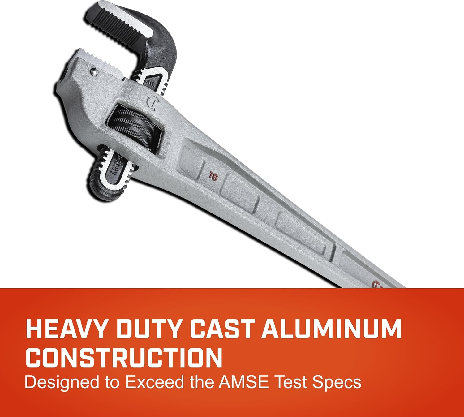 CRESCENT - Pipe Wrench, 18", Offset, Aluminum (CAPW18F)