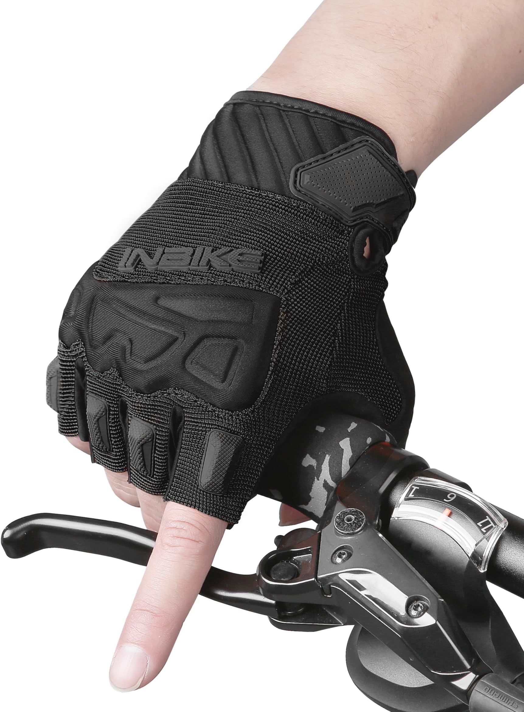 Half Finger Cycling Gloves Knuckle Guard Padded Mountain Bike Glove