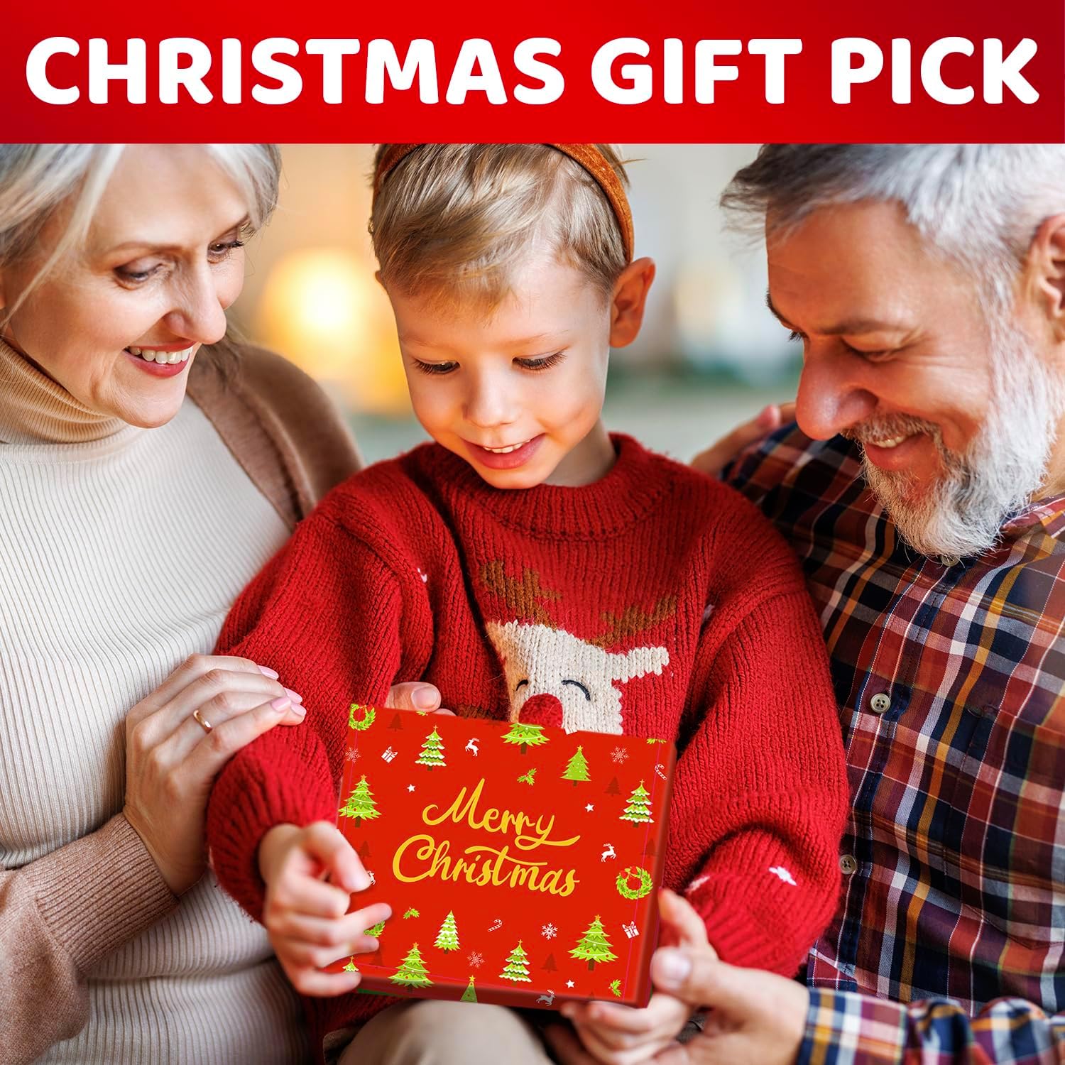 HAPPYPOP Christmas Gifts for Kids Teens - Shark Socks Stocking Stuffers with Greeting Card - Image 3