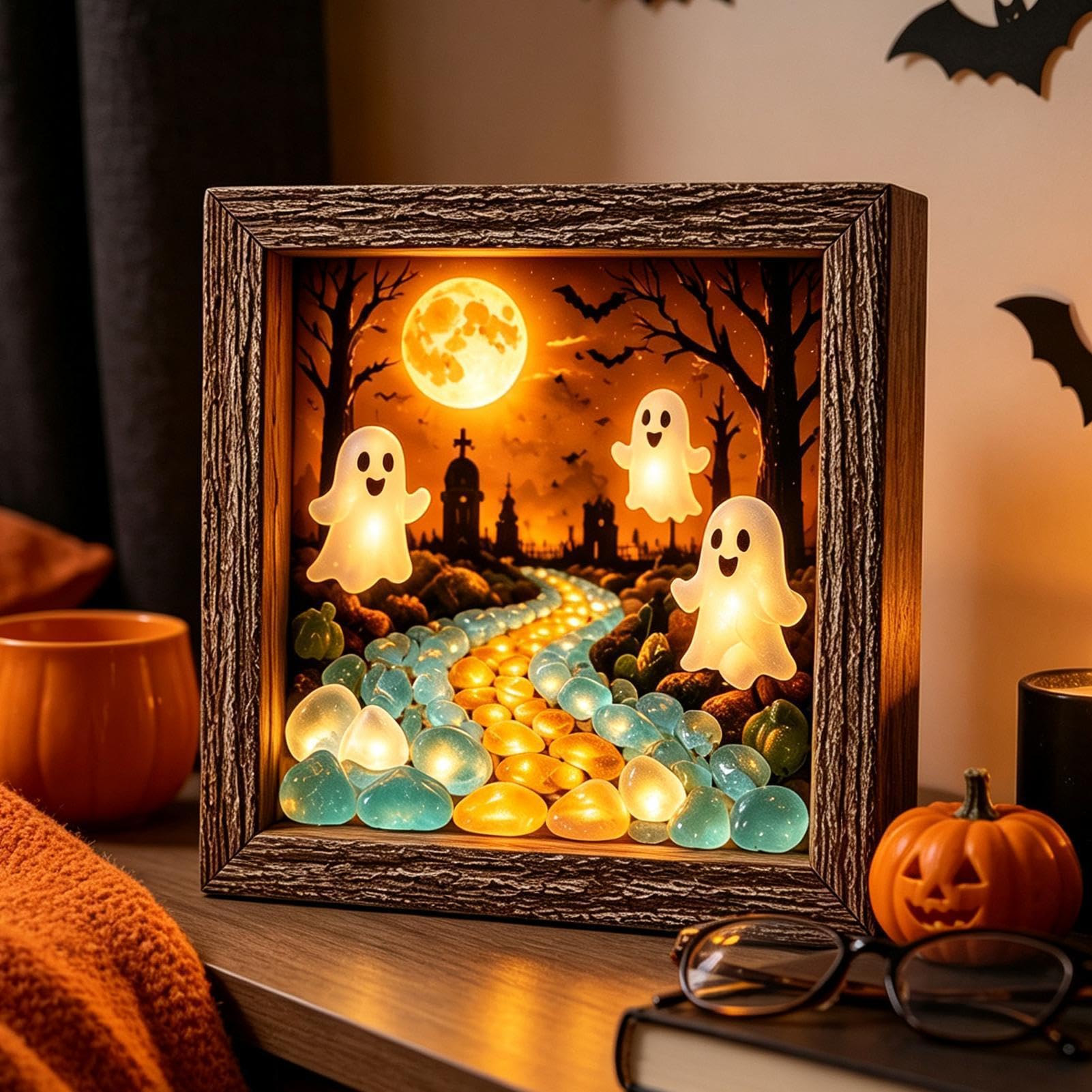 Kit di scatola dei ricordi di Halloween fai da te rustico decorazione