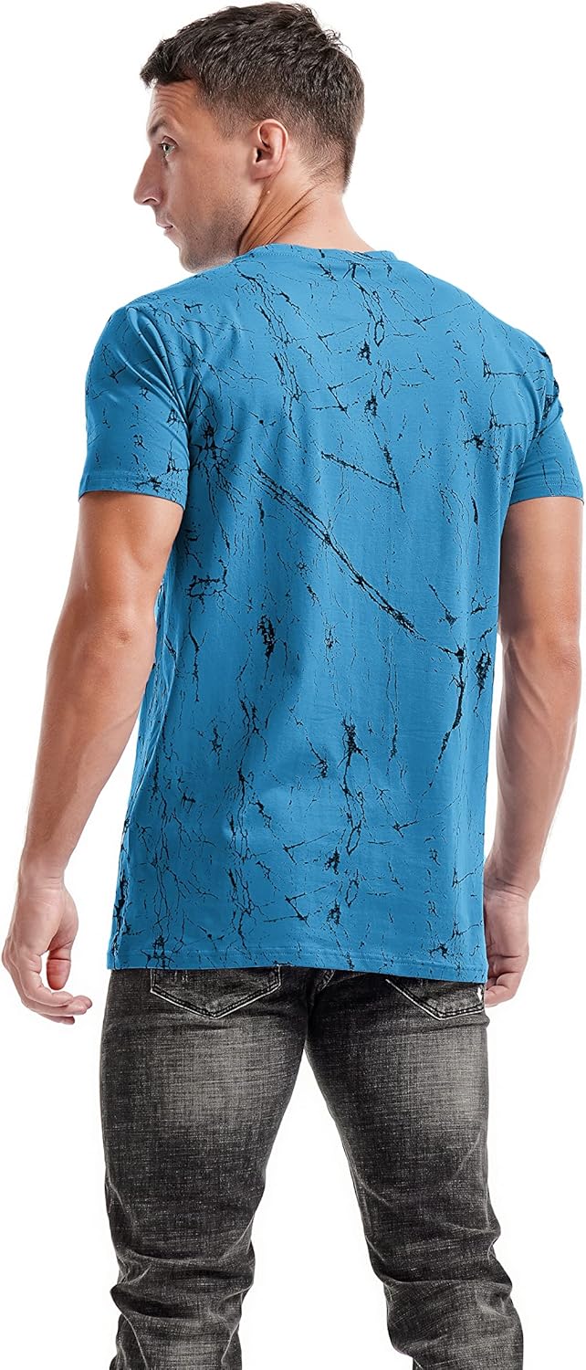 KLIEGOU Mens Hipster Hiphop Tees - Fashion Print T-Shirts - Image 6