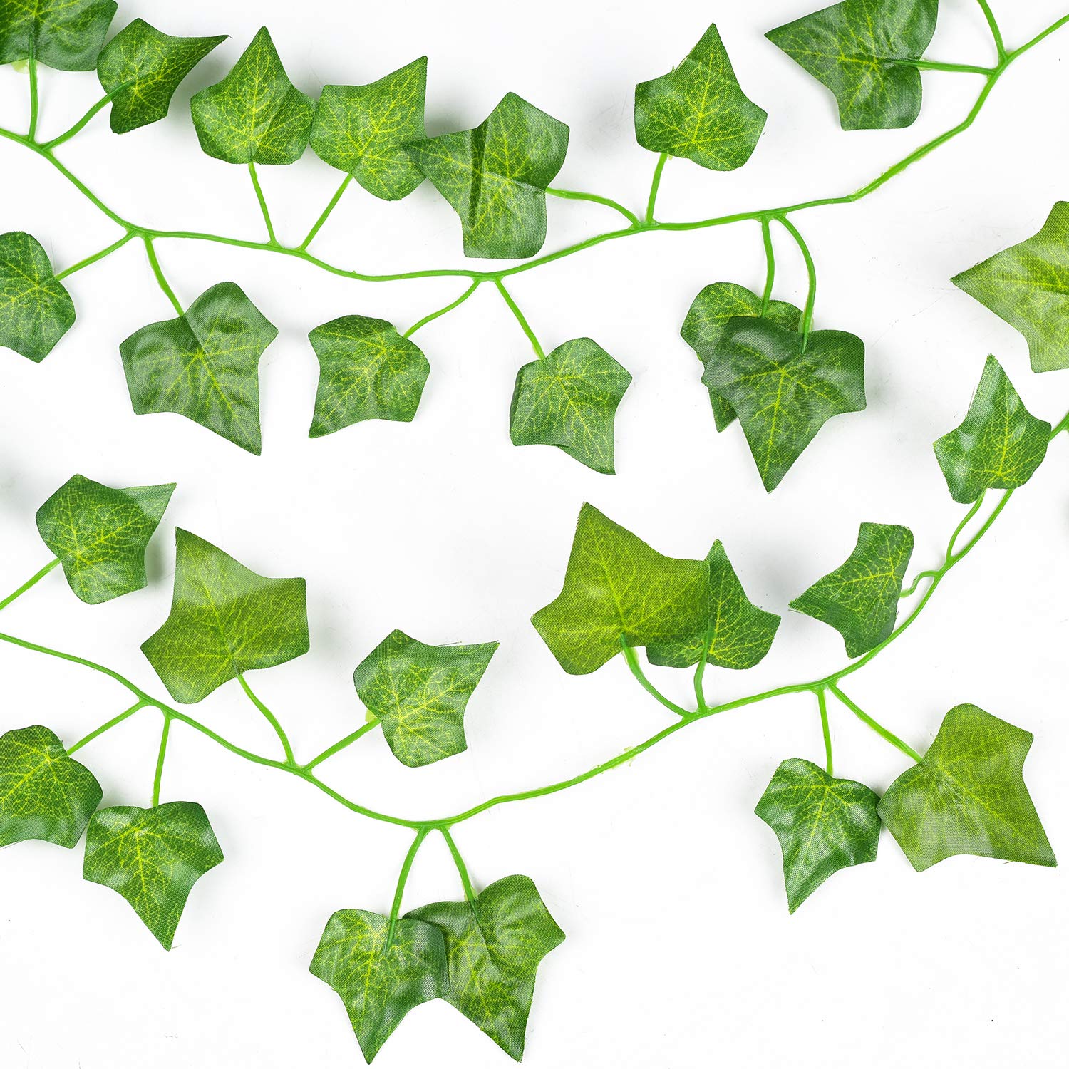 DearHouse 24 Pack 168Ft Artificial Ivy Vine Greenery Garlands Fake Plants Hanging Greenery Vine Leaves for Home Bedroom Office Wedding Wall Decor 3