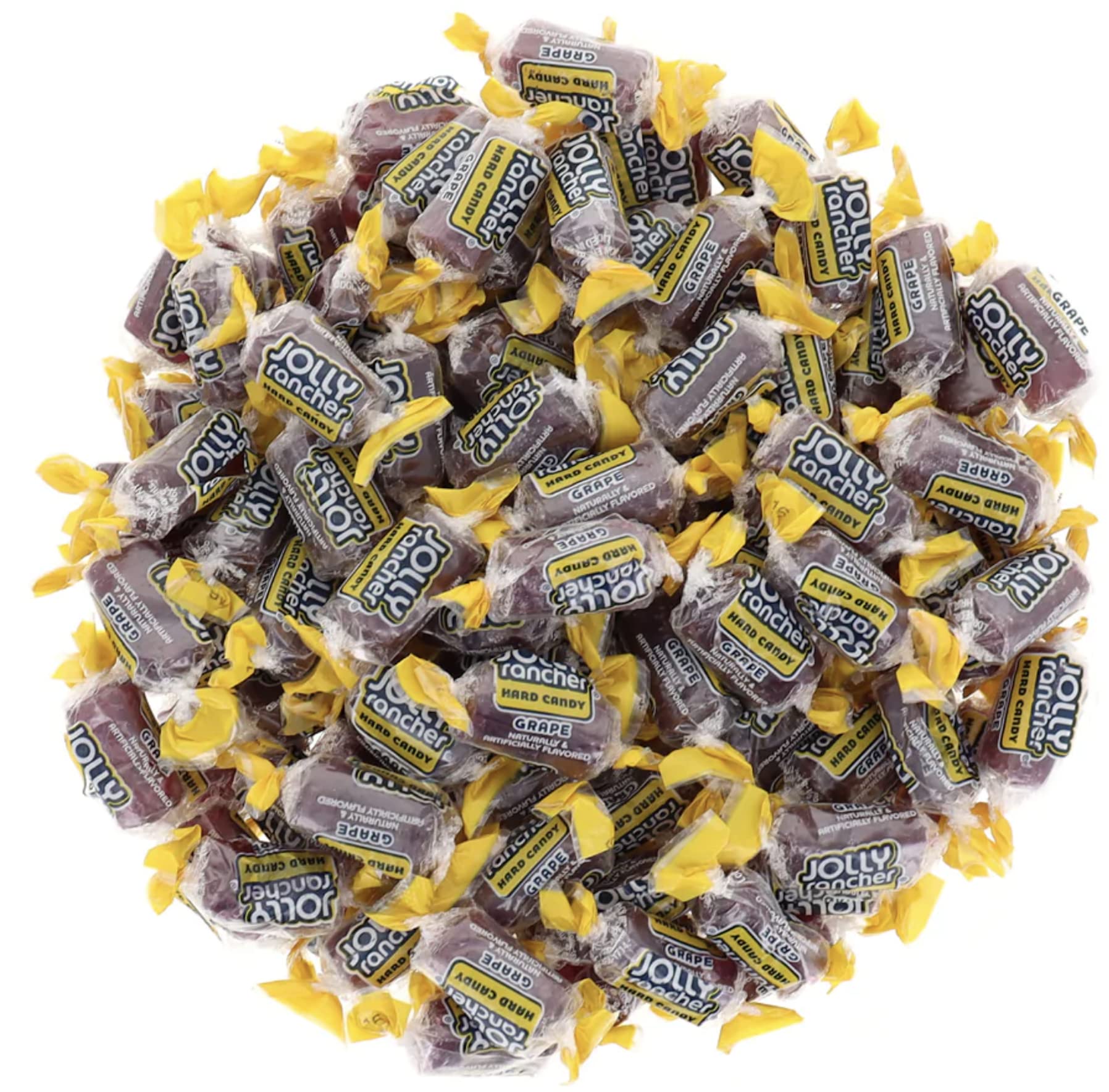Bulk Candy Jolly Ranchers Hard Candy | 1 lb. Aromatik Bag Single Flavor | (Grape, 1 Pound)