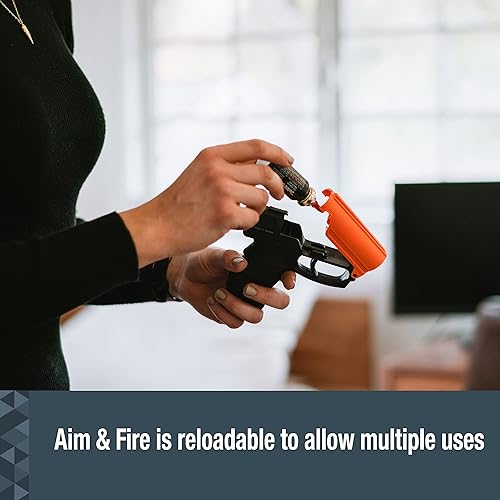 Miniatura 4 de SABRE Aim and Fire - Recipiente de repuesto de gel de pimienta, 13 ráfagas, rango de 15 pies (14.8ft), el gel es más seguro, solo para uso con el