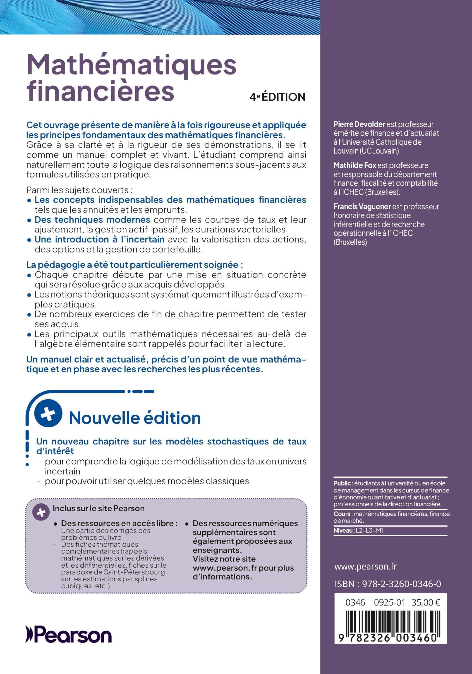 Mathématiques financières - 4e édition