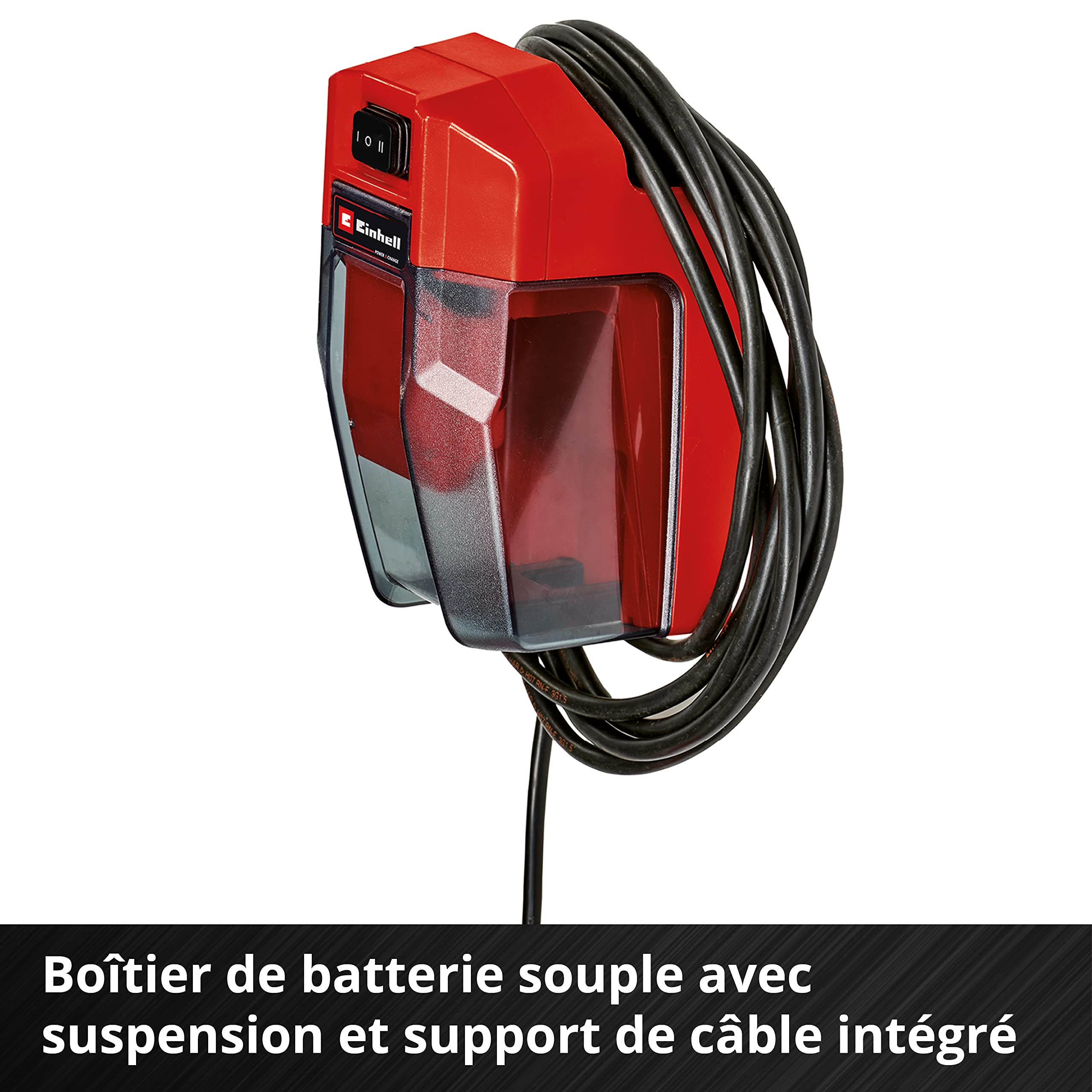 Einhell Pompe à eau claire sans fil GE-SP 18 LL Li-Solo | PXC | 18 V | 0,8 bar | débit 4500 l/h | hauteur 8 m | aspiration à plat jusqu’à 1 mm | sans batterie