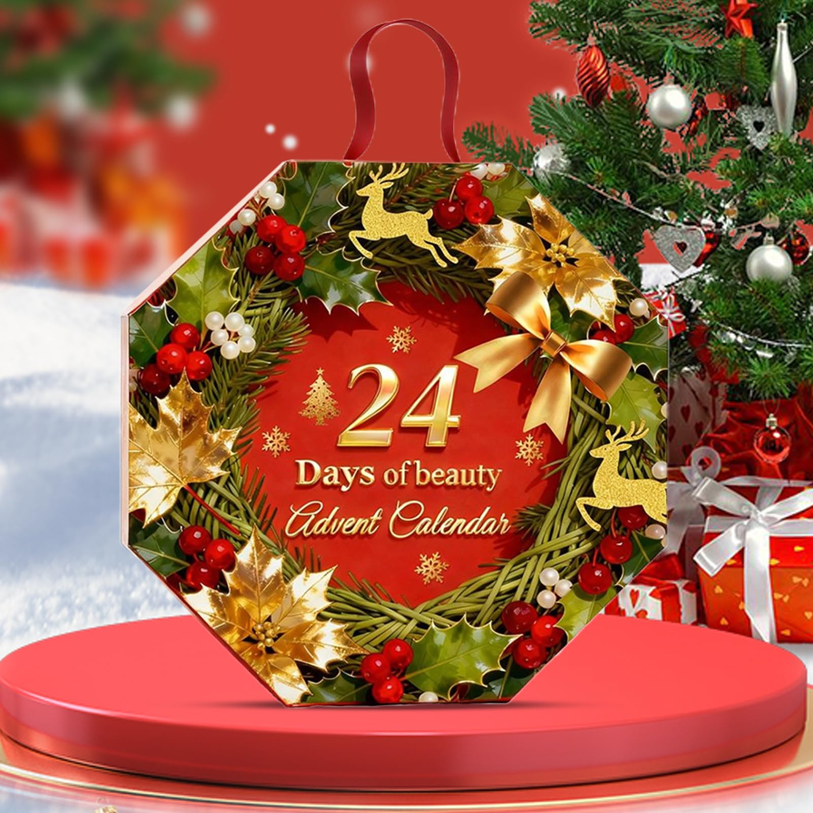 Adviento De Maquillaje Set De Maquillaje Y Cuidado De La Piel De Navidad De | Calendario De Adviento Cosmético Para Chicas Navideño Para Amantes Familia Amigos Madre Esposa Hija Novia