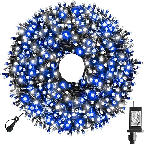 Miniatura 22 de XTF2015 Guirnalda de 1000 luces LED de Navidad de 336 pies, 8 modos de iluminación, impermeables, luces de árbol de Navidad, luces de hadas para