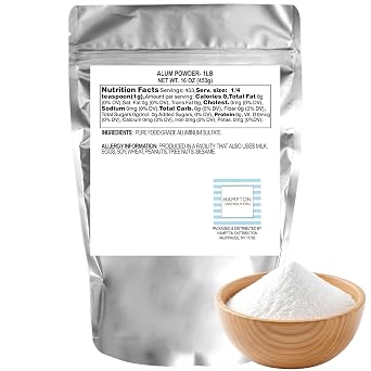 Alum Powder, 1 Pound Resealable Bag, Hampton Distribution