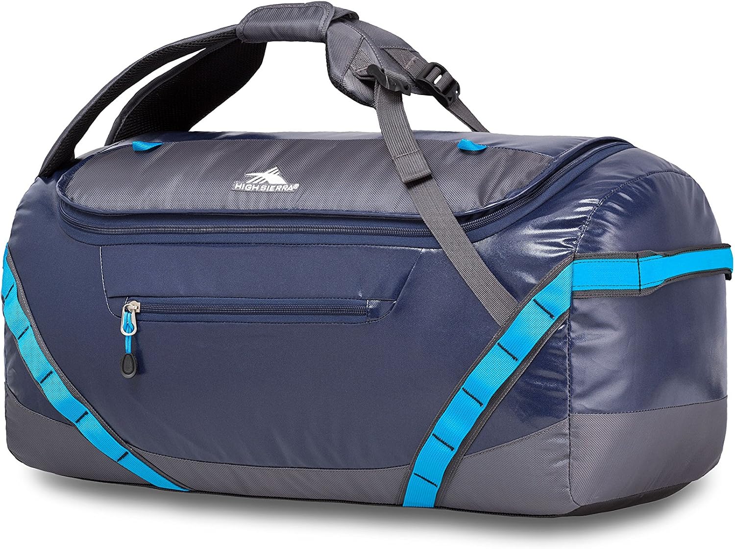 High Sierra Kennesaw Sport Duffel Bag, True Navy/Mercury/Pool, 24-Inch