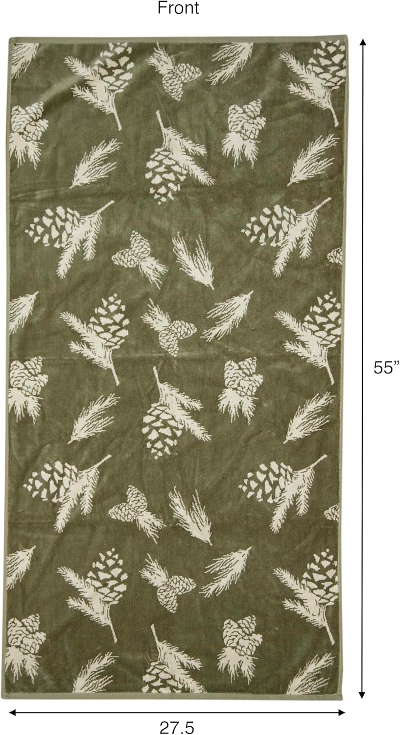 Carstens, Inc. Pinecone Rustic Décor Bath Towel