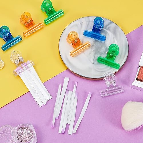 Miniatura 7 de Blulu Kit de 100 piezas de fibra de fibra de vidrio para uñas de fibra de vidrio para material de moldeo rápido, puntas falsas herramienta de salón