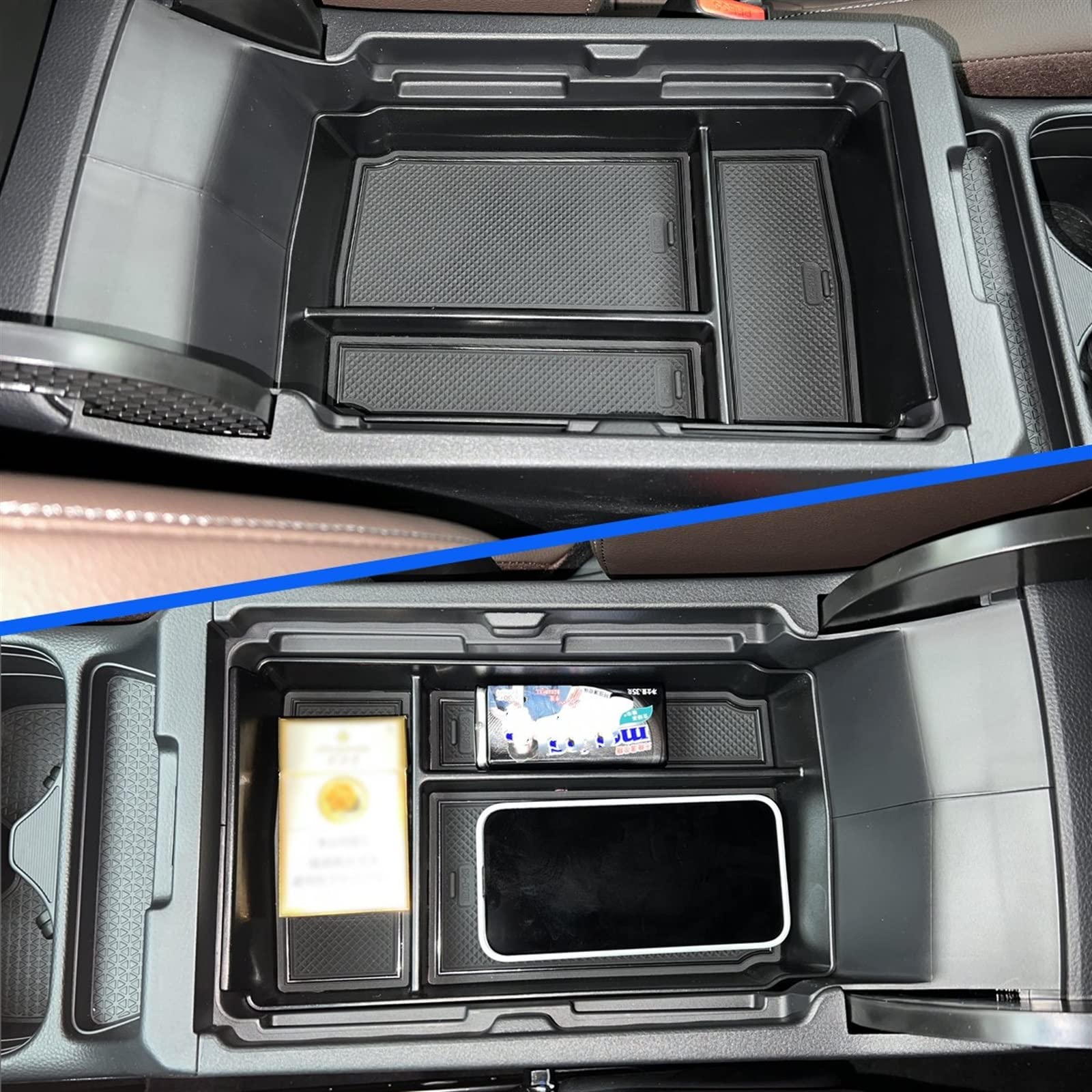 Zentrale Aufbewahrungsbox Kompatibel Mit CR-V 2023, Auto-Innenzubehör, Armlehnen-Aufbewahrungsbox, Mittelkonsolen-Organizer, Tablett-Organizer, Aufräumen