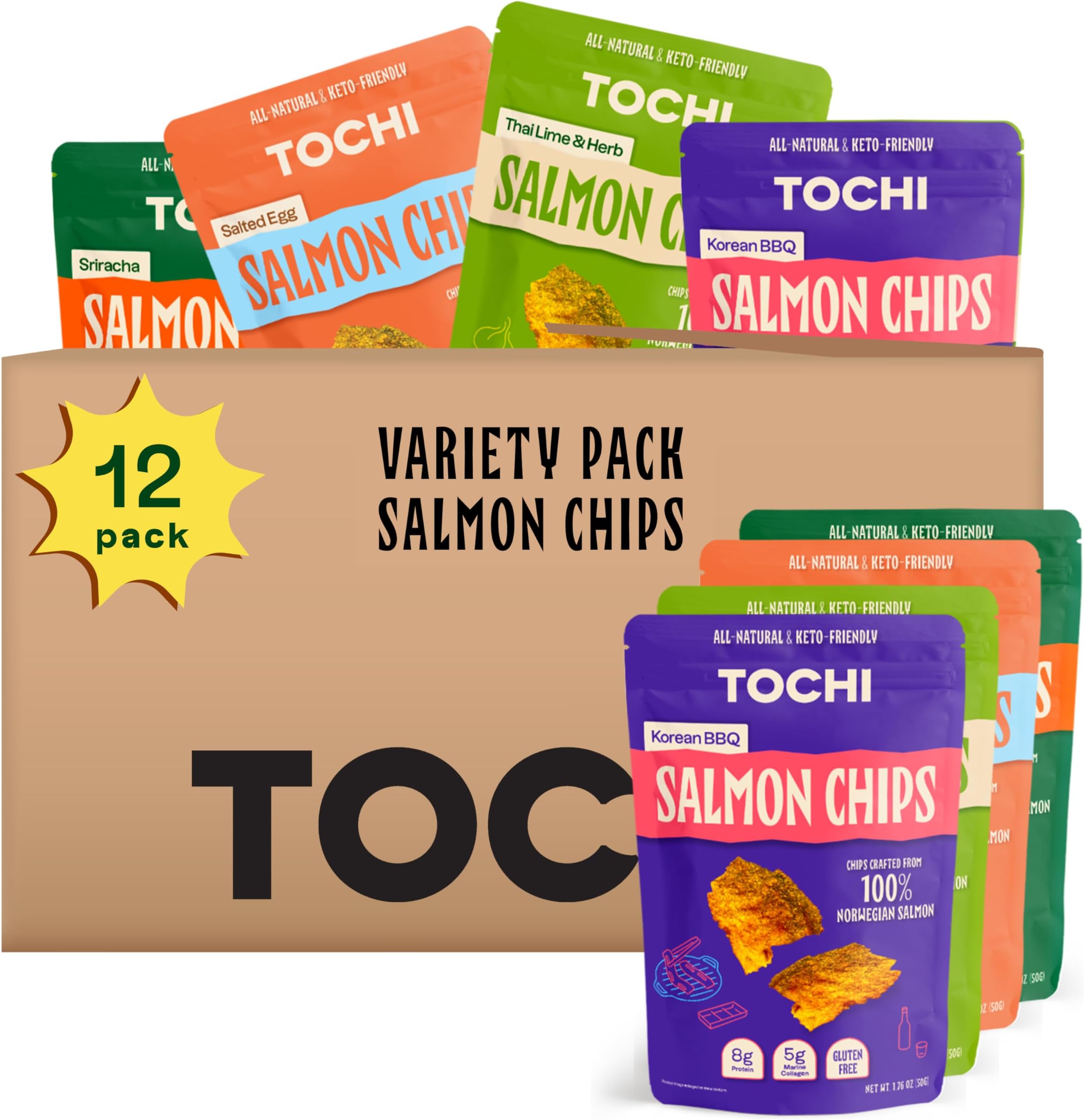 Irvins Salted Egg Salmon Skin Black Pepper (2Pack