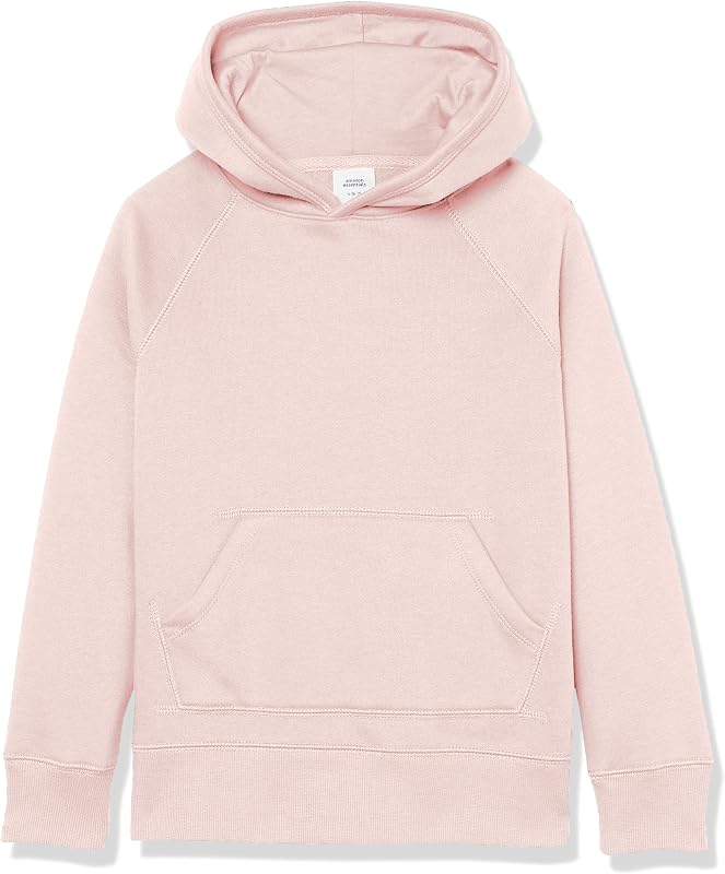 Amazon Essentials Girls and Toddlers' Pullover Hoodie Sweatshirt with Kangaroo Pocket