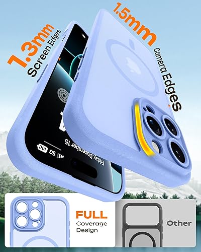 Miniatura 106 de TOCOL Funda magnética para iPhone 15 Pro Max, protección completa mejorada de la cámara, compatible con Magsafe, protección contra caídas, funda