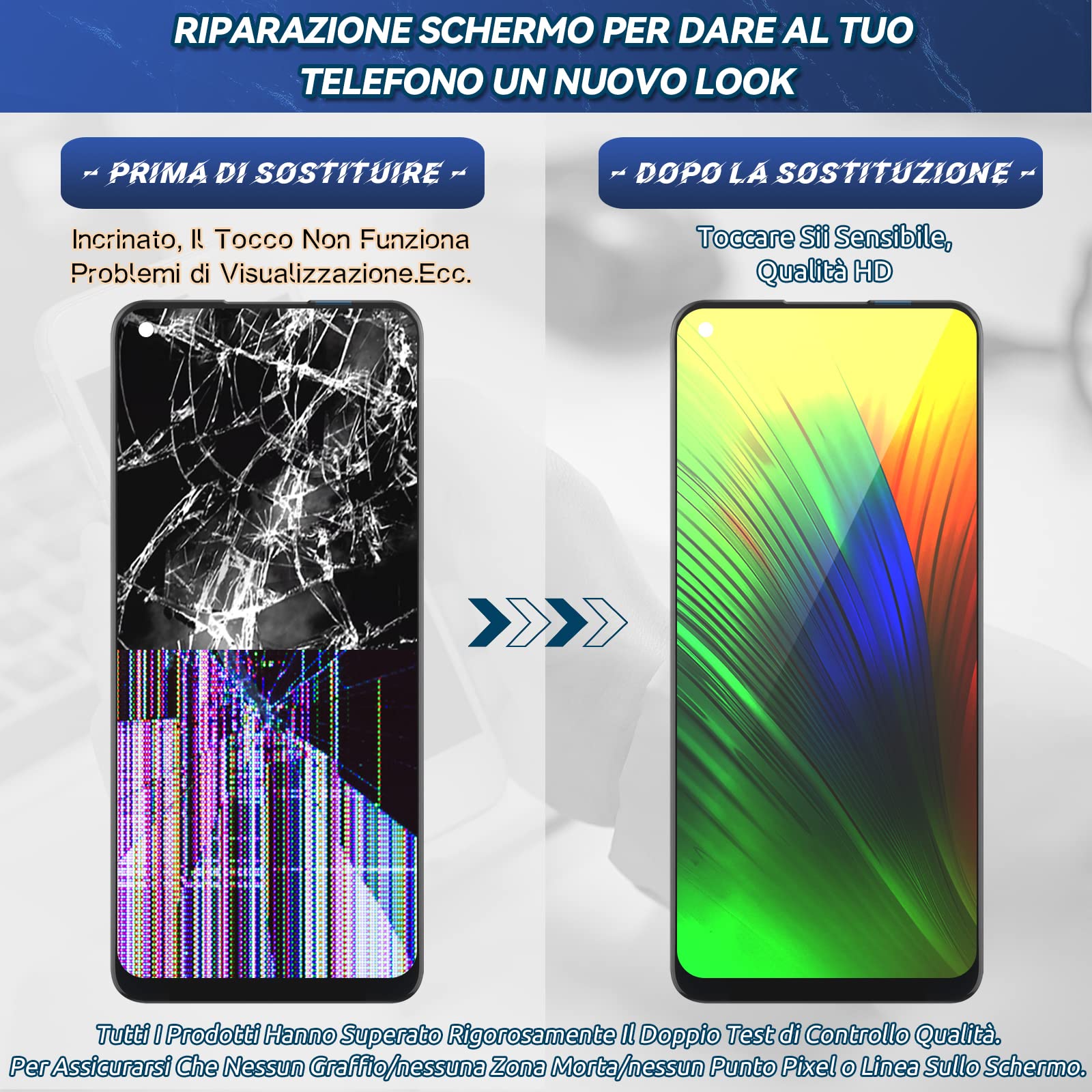 RongZy Schermo LCD per Oppo Reno7 4G e 5G CPH2371 CPH2363/Find X5 Lite 5G 2022 Sostituzione Display Digitizer Assembly Vetro di Ricambio Touch Screen con Strumenti(6.43",Nero)