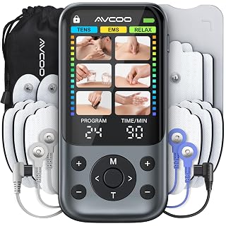 AVCOO Color Screen 24 Modes TENS Unit Muscle Stimulator for Pain Relief - Amazon product rated Grade A