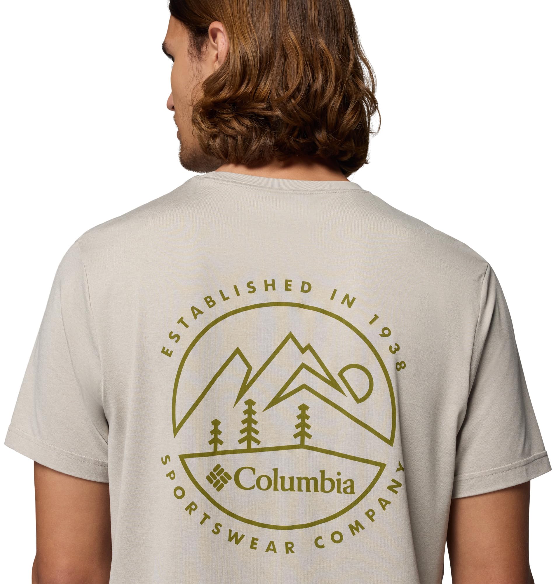 Columbia Maglietta da uomo Parsons Point a maniche corte con grafica sul retro