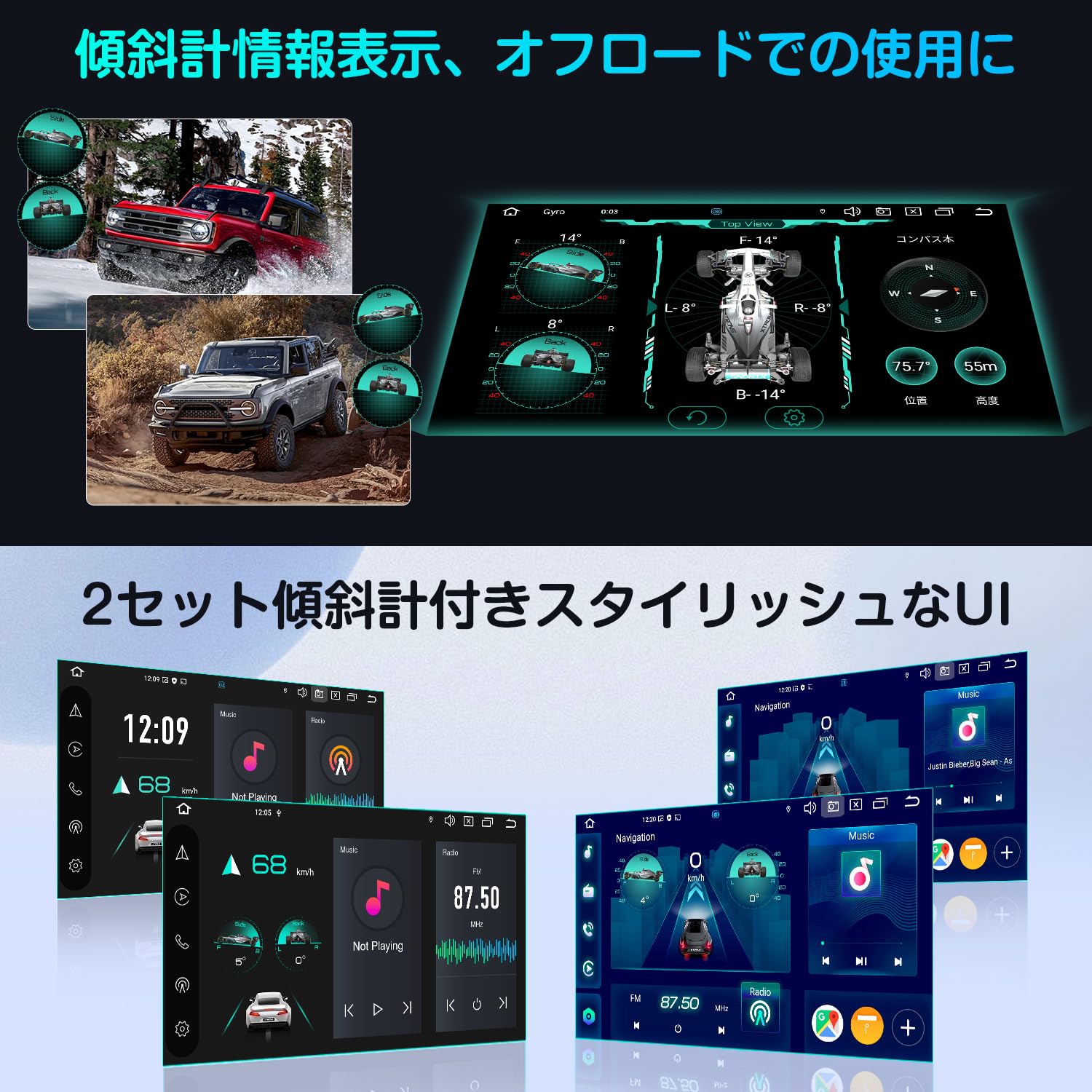 Amazon.co.jp: XTRONS Car Navigation System, 2DIN 10.1 Inches, Large Screen,  Android 12, In-Car PC, Full Seg, Equipped with Digital Terrestrial Digital,  4G Communication, SIM Compatible, 8 Cores, 2 GB + 32 GB, : Automotive