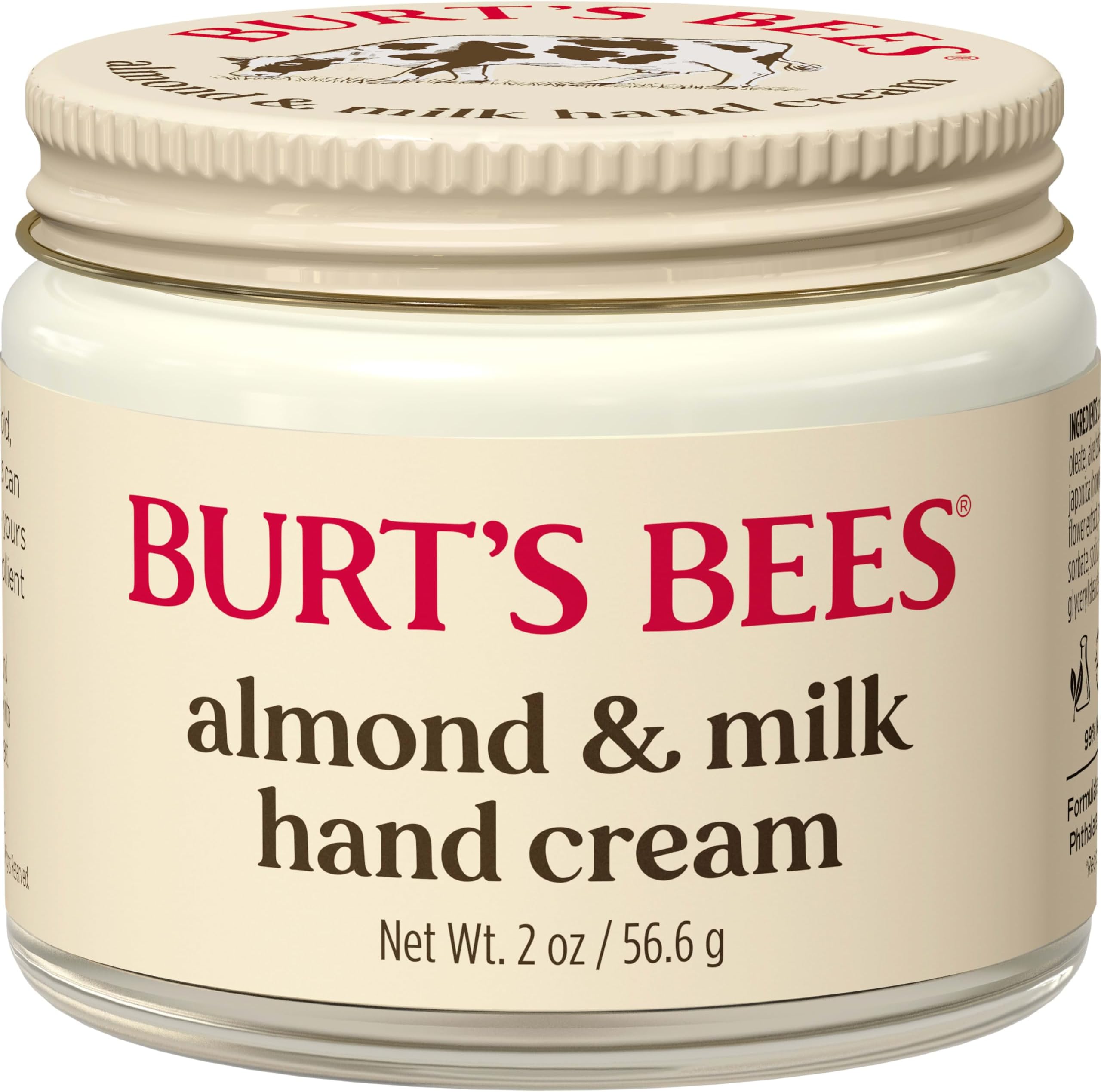 Burt's Bees Almond & Milk Hand Cream, 2 Oz (Package May