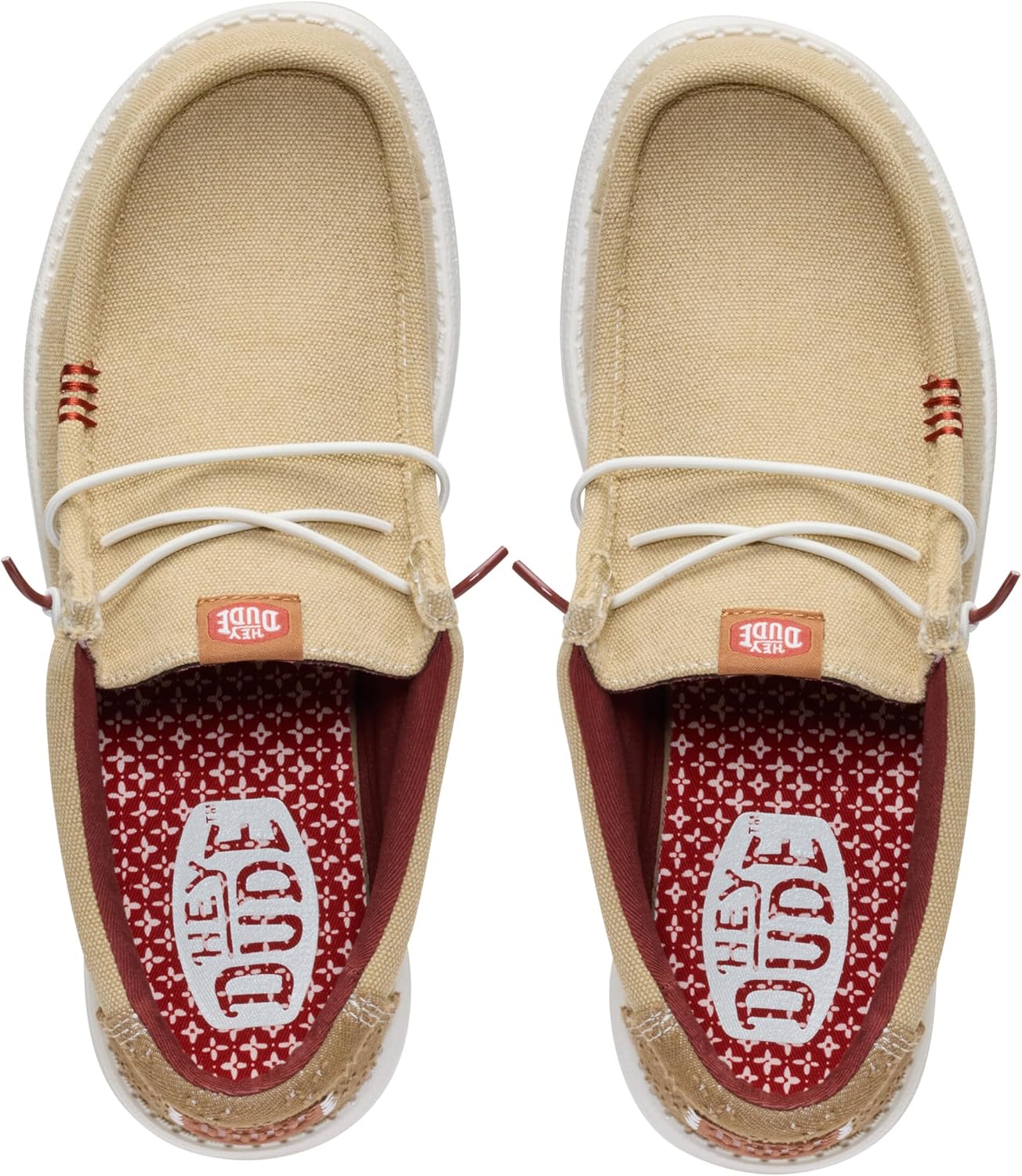 Hey Dude Men's Wally Fabricated Leather Wide | Men's Shoes | Men Slip-on Loafers | Comfortable & Light-Weight - Image 2